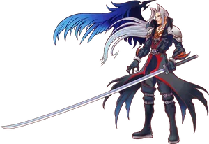 Sephiroth Final Fantasy V I I Artwork PNG Image