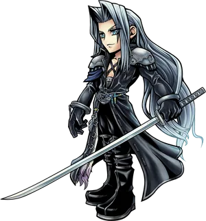 Sephiroth Final Fantasy V I I Artwork PNG Image