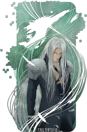 Sephiroth Final Fantasy V I I Artwork PNG Image