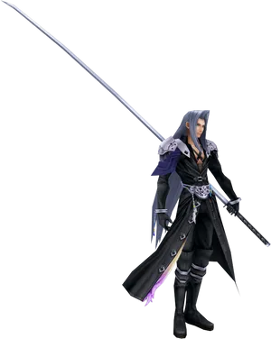 Sephiroth Final Fantasy V I I Character Render PNG Image