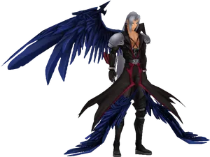 Sephiroth Final Fantasy Villain PNG Image