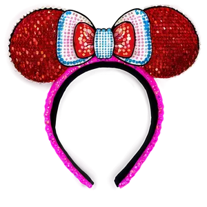 Sequin Minnie Mouse Ears Png 06132024 PNG Image