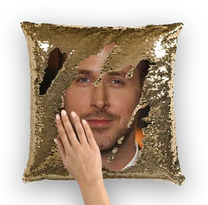 Sequin Pillow Reveal PNG Image