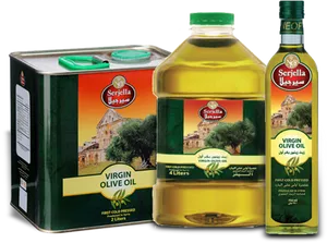 Sercjella Virgin Olive Oil Products PNG Image