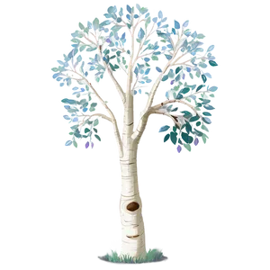 Serene Aspen Tree Png 06262024 PNG Image