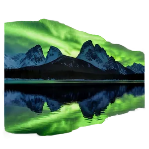 Serene Aurora Reflection Water Png 06202024 PNG Image