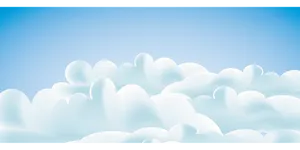 Serene Blue Cloudscape PNG