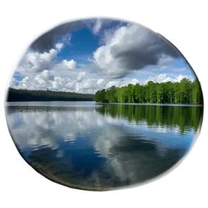Serene Cloudy Lake PNG Sop33 PNG