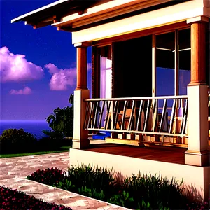 Serene Cottage Balcony Png Idh2 PNG Image