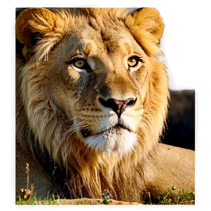 Serene Lion Gaze Png 89 PNG Image