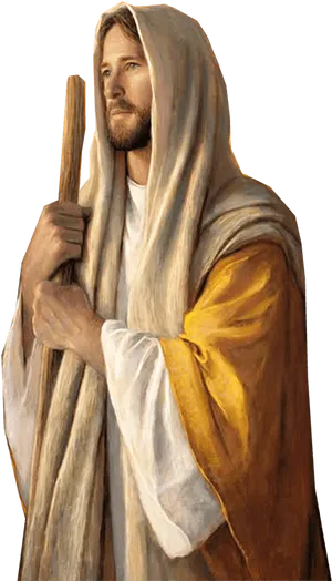 Serene_ Messiah_ Portrait PNG Image