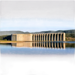 Serene Water Reservoir Dam Png 86 PNG Image