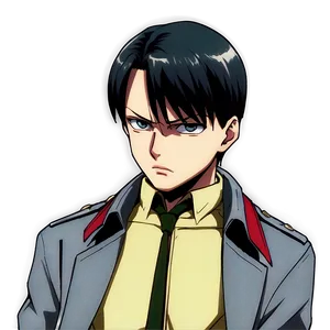 Serious Levi Ackerman Face Png 59 PNG Image