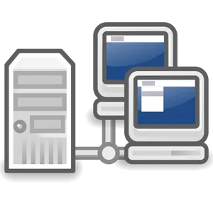 Server Connected Computers Icon PNG Image