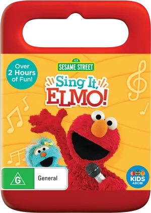 Sesame Street Sing It Elmo D V D Cover PNG Image