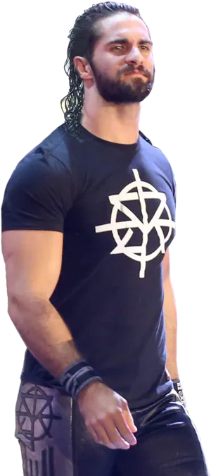 Seth Rollins Confident Stance PNG Image