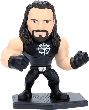 Seth Rollins Wrestling Figure Toy PNG Image