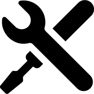 Settings Wrench Screwdriver Icon PNG Image