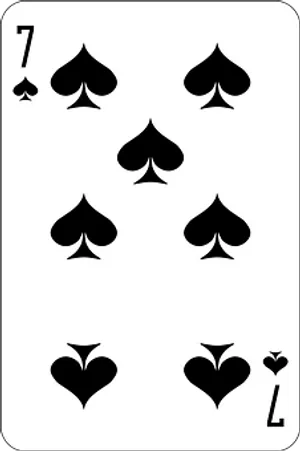 Seven_of_ Spades_ Playing_ Card PNG Image