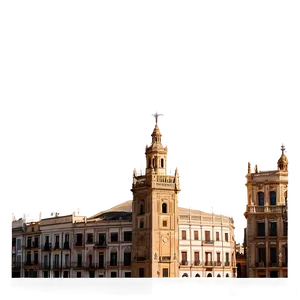 Sevilla Golden Hour Cityscape Png Dgf PNG Image