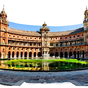 Sevilla Plaza De España Panorama Png Rno48 PNG Image