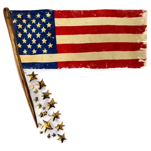 Shabby Flag Png 06282024 PNG Image