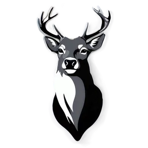 Shadow Deer Head Silhouette Png 06212024 PNG Image