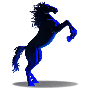 Shadowy Black Horse Figure Png 06262024 PNG Image