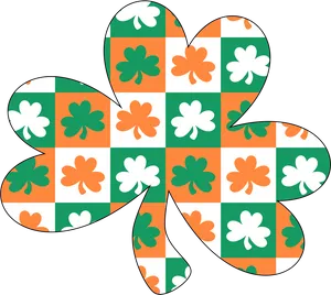 Shamrock Pattern Irish Symbol PNG Image