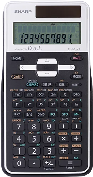 Sharp Scientific Calculator E L531 X T PNG Image