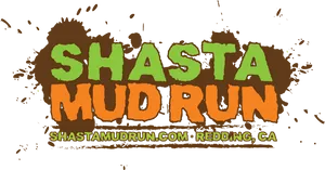 Shasta Mud Run Event Logo PNG Image