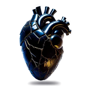 Shattered Black Heart Png 15 PNG Image