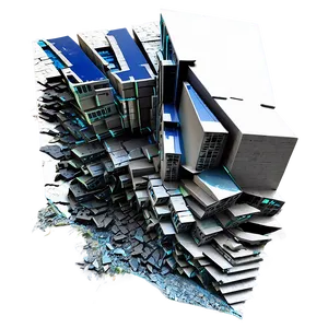 Shattered Building Structure Png 06212024 PNG Image