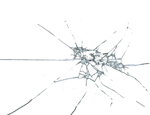 Shattered Glass Dark Background PNG Image