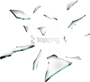 Shattered_ Glass_ Fragments_ Black_ Background.png PNG Image