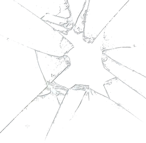 Shattered Glass Texture Black Background PNG Image