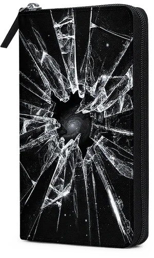 Shattered Glass Wallet Design PNG Image