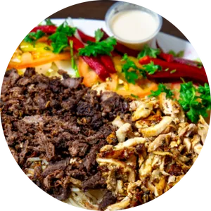 Shawarma Platter Delicious Meal.jpg PNG Image