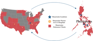 Shearwater Healthcare Service Distribution Map PNG Image