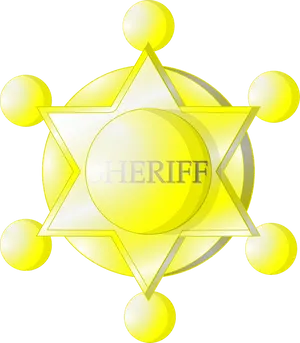 Sheriff Badge Graphic PNG Image