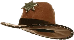 Sheriff Hatwith Badge PNG Image