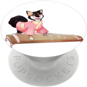 Shiba Inu On Koto Pop Socket PNG Image