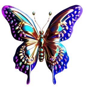 Shimmering 3d Butterfly Picture Png Jpr65 PNG Image