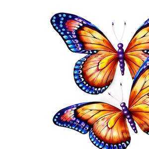 Shimmering 3d Butterfly Picture Png Wii42 PNG Image