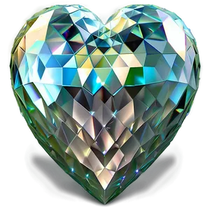 Shimmering Diamond Heart Design Png Phe49 PNG Image