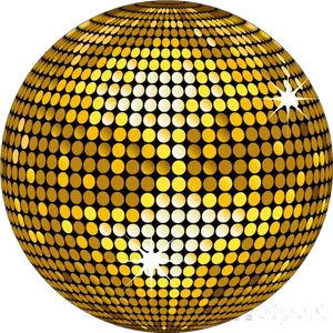 Shimmering Disco Ball PNG Image