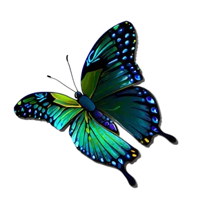 Shimmering Green Butterfly Png Ndg PNG Image