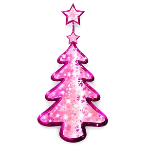 Shimmering Pink Christmas Tree Png 06122024 PNG Image