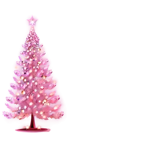 Shimmering Pink Christmas Tree Png 06122024 PNG Image