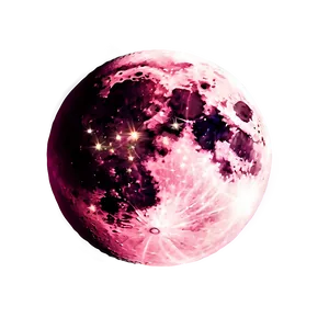 Shimmering Pink Moon Glow Png 06252024 PNG Image